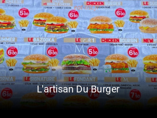 L'artisan Du Burger réservation en ligne