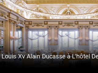 Le Louis Xv Alain Ducasse à L'hôtel De Paris réservation