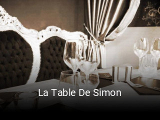 Réserver une table chez La Table De Simon maintenant