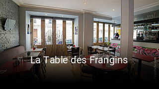 La Table des Frangins réservation en ligne