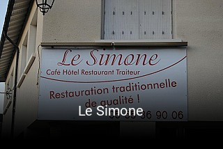 Le Simone réservation en ligne