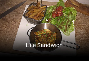 L'ile Sandwich réservation de table