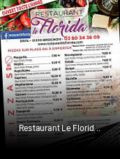 Réserver une table chez Restaurant Le Florida Parc Bar Pizzeria maintenant