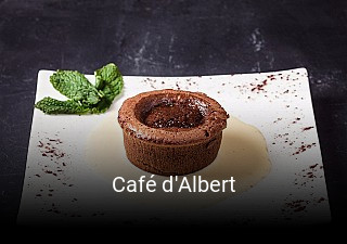 Café d'Albert réservation de table