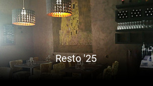 Resto '25 réservation de table
