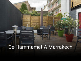Réserver une table chez De Hammamet A Marrakech maintenant