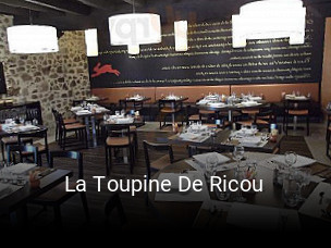 Réserver une table chez La Toupine De Ricou maintenant