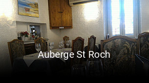 Auberge St Roch réservation de table