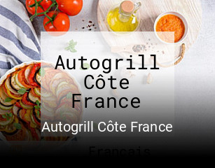 Autogrill Côte France réservation en ligne