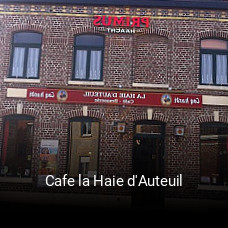 Cafe la Haie d'Auteuil réservation de table