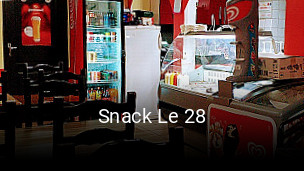 Snack Le 28 réservation de table