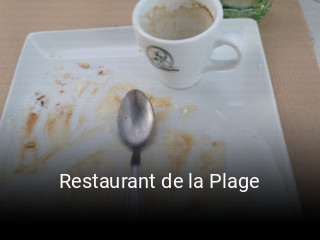 Restaurant de la Plage réservation