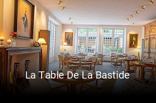 La Table De La Bastide réservation