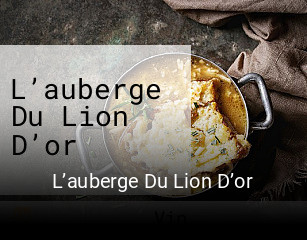 L’auberge Du Lion D’or réservation