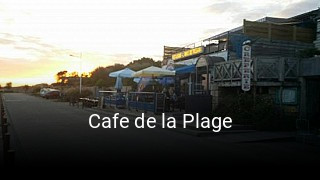 Cafe de la Plage réservation de table
