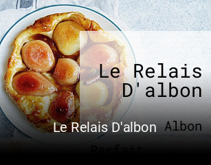 Le Relais D'albon réservation de table
