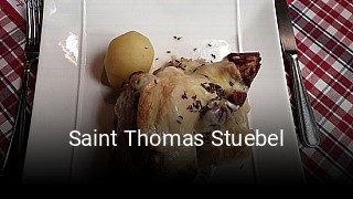 Réserver une table chez Saint Thomas Stuebel maintenant