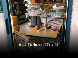 Aux Delices D'italie réservation de table