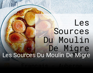 Les Sources Du Moulin De Migre réservation de table