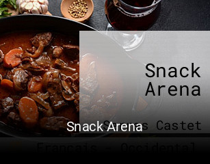 Snack Arena réservation en ligne