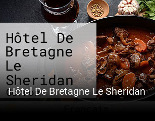 Hôtel De Bretagne Le Sheridan réservation de table