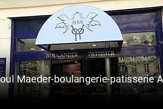 Raoul Maeder-boulangerie-patisserie Alsacienne réservation en ligne