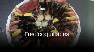 Fred'coquillages réservation en ligne