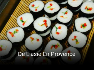 De L'asie En Provence réservation de table