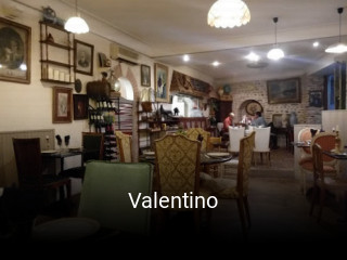 Valentino réservation de table