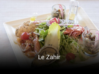 Le Zahir réservation de table