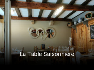 La Table Saisonniere réservation