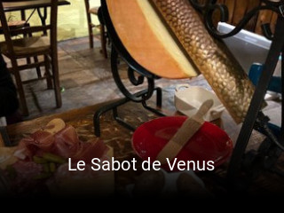 Le Sabot de Venus réservation de table