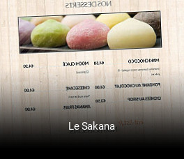 Le Sakana réservation de table