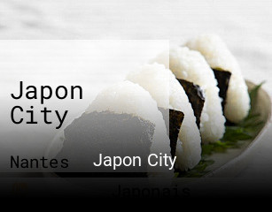 Japon City réservation en ligne
