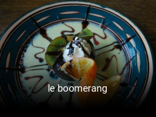 le boomerang réservation de table