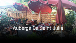 Auberge De Saint Julia réservation de table