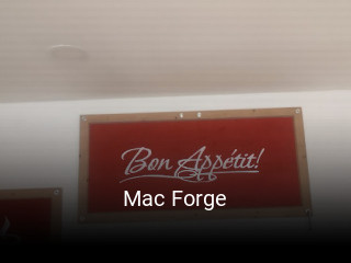 Mac Forge réservation de table