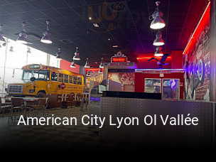 Réserver une table chez American City Lyon Ol Vallée maintenant