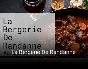 La Bergerie De Randanne réservation