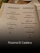 Pizzeria Et Caetera réservation de table
