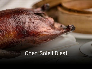 Chen Soleil D'est réservation de table