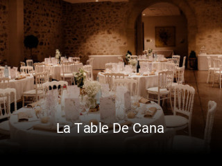 La Table De Cana réservation
