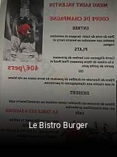 Le Bistro Burger réservation en ligne