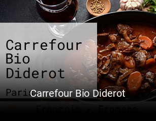 Carrefour Bio Diderot réservation en ligne