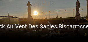 Snack Au Vent Des Sables Biscarrosse Plage réservation de table