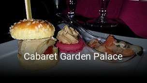 Cabaret Garden Palace réservation de table