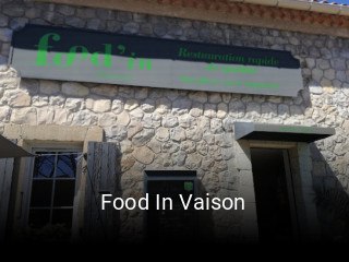 Food In Vaison réservation en ligne