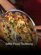 Sette Pizza Faubourg St Denis réservation de table