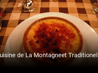Cuisine de La Montagneet Traditionelle réservation de table