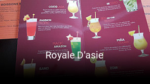 Royale D'asie réservation de table